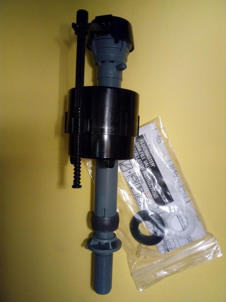Bathroom Toilet Cistern Inlet Valve. Fluidmaster Bottom Entry 400A